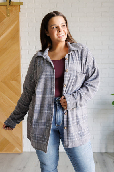 Out of the Way Plaid Button Up-Tops-Authentically Radd Women's Online Boutique in Endwell, New York