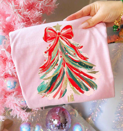 Painted Tree Graphic Tee and Sweatshirt-Womens-Authentically Radd Women's Online Boutique in Endwell, New York