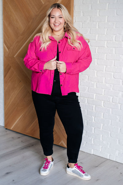 Perfect Pop of Pink Jacket-Layers-Authentically Radd Women's Online Boutique in Endwell, New York