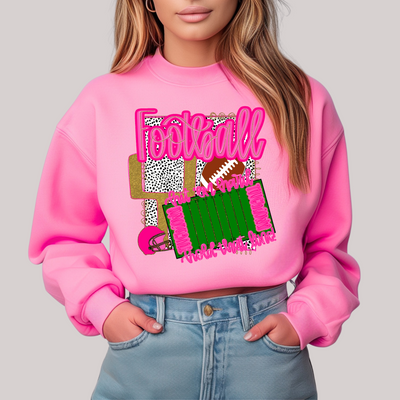 Preppy Stadium in Pink Sweatshirt-Womens-Authentically Radd Women's Online Boutique in Endwell, New York