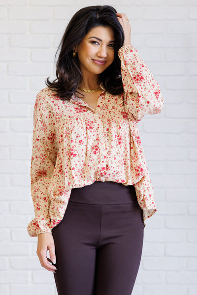 Reap What You Sow Button Down-Blouses-Authentically Radd Women's Online Boutique in Endwell, New York