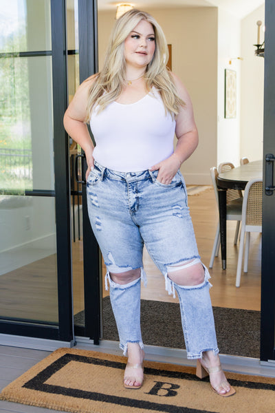 Rizzo High Rise Crop Straight Jeans-Womens-Authentically Radd Women's Online Boutique in Endwell, New York
