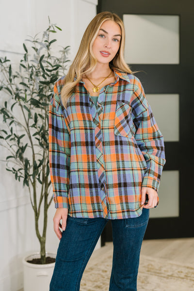 Rustic Rhythm Plaid Button Down-Womens-Authentically Radd Women's Online Boutique in Endwell, New York