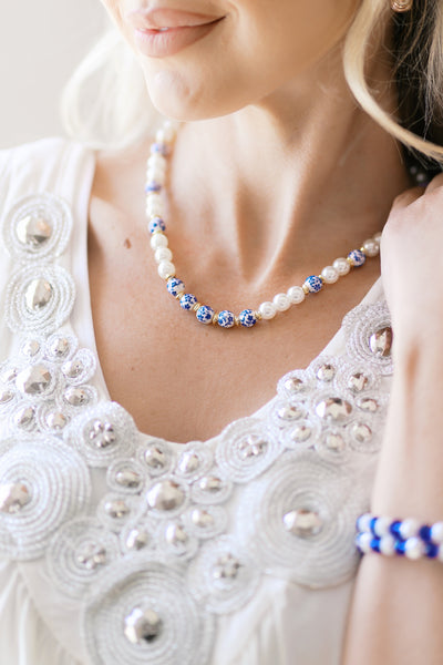 Royal Blossom Pearl Necklace-Authentically Radd Women's Online Boutique in Endwell, New York