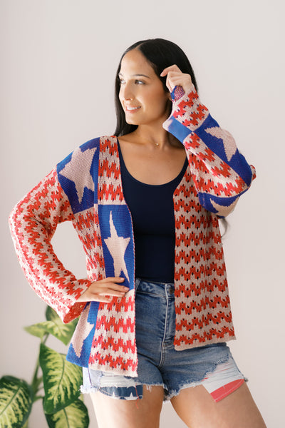 American Dream Cardigan-Authentically Radd Women's Online Boutique in Endwell, New York