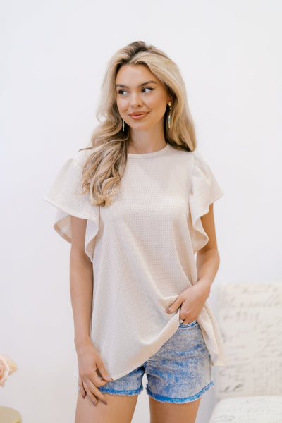Elle Ruffle Top-Authentically Radd Women's Online Boutique in Endwell, New York
