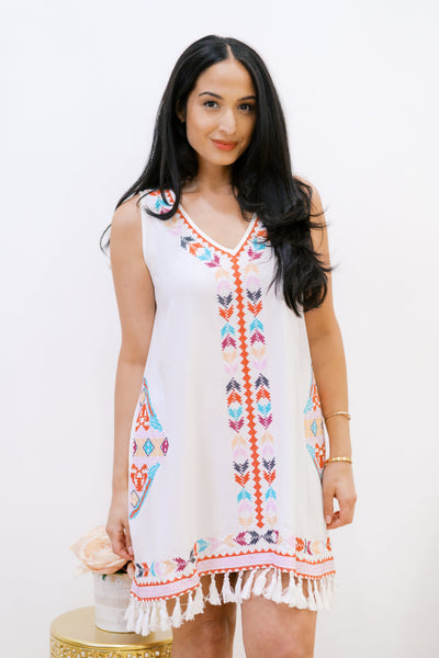 Embroidered Perfection - Dress-Authentically Radd Women's Online Boutique in Endwell, New York
