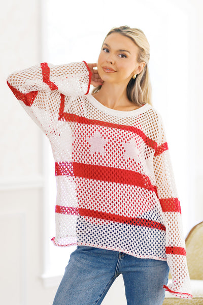 All-American Breeze Sweater-Authentically Radd Women's Online Boutique in Endwell, New York