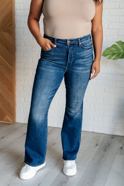 Santana High Rise Control Top Bootcut Jeans (Short Inseam)-Womens-Authentically Radd Women's Online Boutique in Endwell, New York