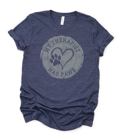 My Therapist Has Paws-Graphic Tee-Authentically Radd Women's Online Boutique in Endwell, New York
