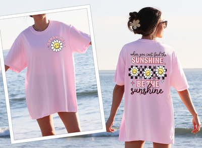 Be the sunshine☀️💗-Graphic Tee-Authentically Radd Women's Online Boutique in Endwell, New York