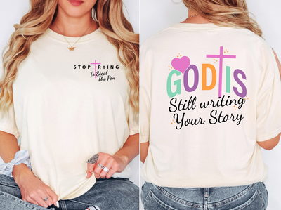 Stop trying to steal the pen-Graphic Tee-Authentically Radd Women's Online Boutique in Endwell, New York