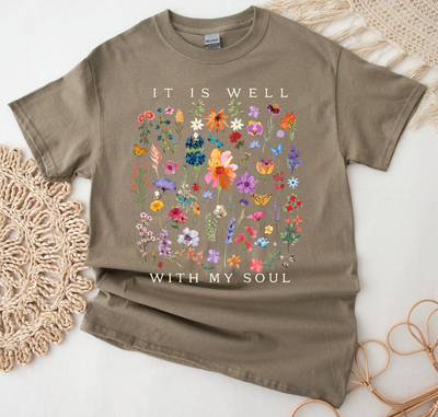 It Is Well With My Soul-Graphic Tee-Authentically Radd Women's Online Boutique in Endwell, New York