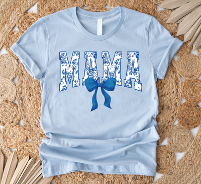 Mama Blue Bow-Graphic Tee-Authentically Radd Women's Online Boutique in Endwell, New York