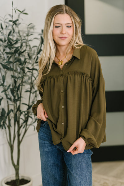 She's Got A Way Button Down Blouse-Womens-Authentically Radd Women's Online Boutique in Endwell, New York