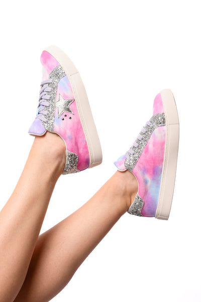 Supernova Sneakers in Pastel Tie Dye-Womens-Authentically Radd Women's Online Boutique in Endwell, New York