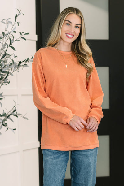 Taking A Drive Oversized Corded Sweatshirt-Womens-Authentically Radd Women's Online Boutique in Endwell, New York