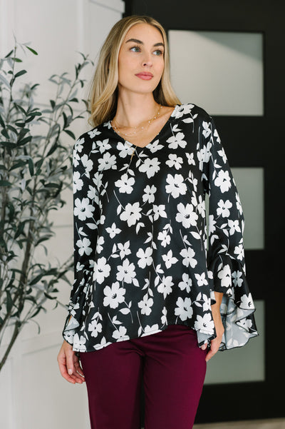 Time and Time Again Floral Blouse-Womens-Authentically Radd Women's Online Boutique in Endwell, New York