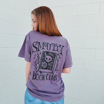 Smutty Book Club Graphic Tee-T-shirt-Authentically Radd Women's Online Boutique in Endwell, New York