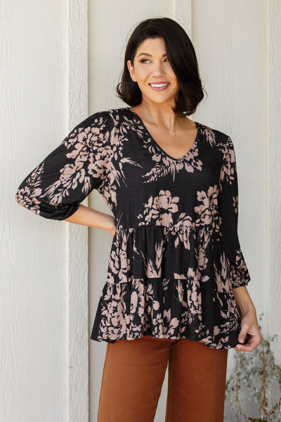 Your Choice V-Neck Floral Top-Tops-Authentically Radd Women's Online Boutique in Endwell, New York