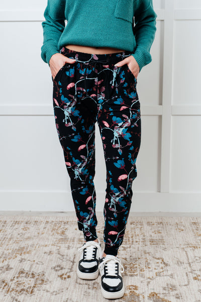 Your New Favorite Joggers in Luminescence Vine-Bottoms-Authentically Radd Women's Online Boutique in Endwell, New York