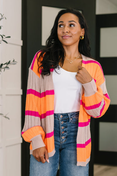 Your Opinion Matters Striped Cardigan-Womens-Authentically Radd Women's Online Boutique in Endwell, New York
