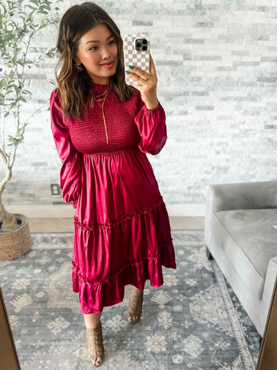 Starlit Elegance Black Tiered Dress-Authentically Radd Women's Online Boutique in Endwell, New York