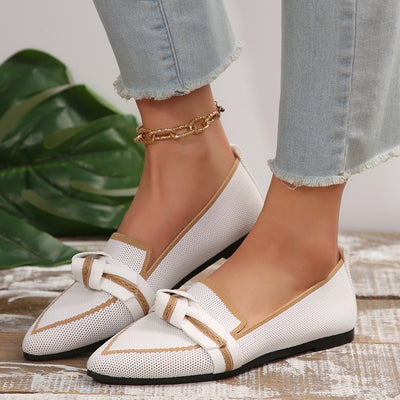 Point Toe Mesh Flat Slip-Ons-Authentically Radd Women's Online Boutique in Endwell, New York
