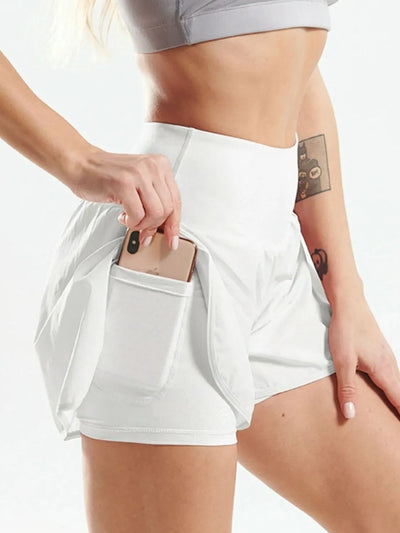 Pocketed High Waist Active Shorts-Authentically Radd Women's Online Boutique in Endwell, New York
