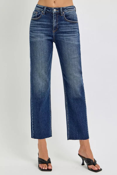 RISEN High Rise Slim Barrel Jeans-Authentically Radd Women's Online Boutique in Endwell, New York