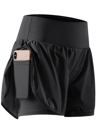 Pocketed High Waist Active Shorts-Authentically Radd Women's Online Boutique in Endwell, New York