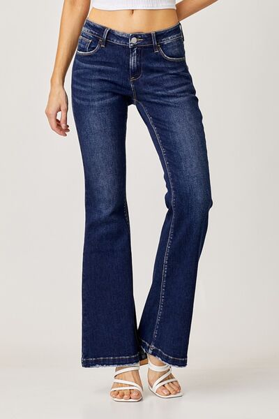 RISEN Low Rise Flare Jeans-Authentically Radd Women's Online Boutique in Endwell, New York