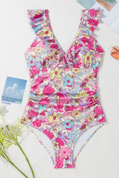Viral Floral Tummy Control Swimsuit – S to 2X | TikTok Trending-Authentically Radd Women's Online Boutique in Endwell, New York