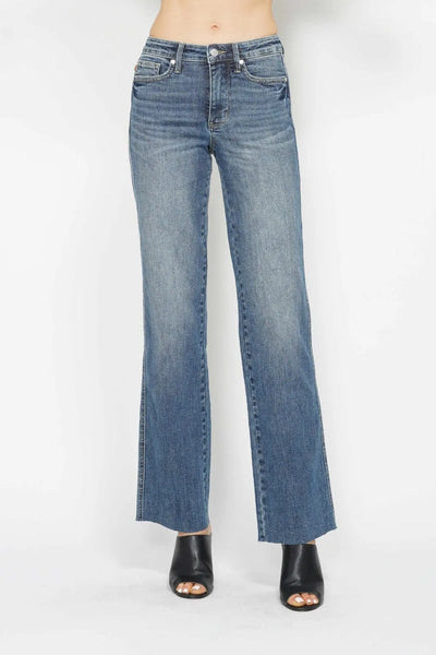Judy Blue Tummy Control Straight Jeans-Authentically Radd Women's Online Boutique in Endwell, New York