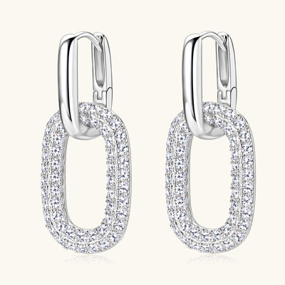 2.16 Carat Moissanite 925 Sterling Silver Earrings-Authentically Radd Women's Online Boutique in Endwell, New York