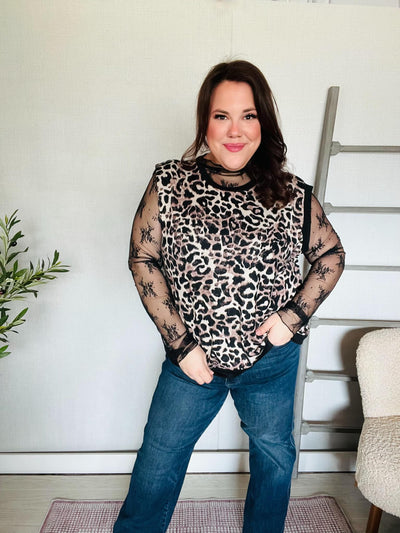 Be Bold Leopard Print Top-Authentically Radd Women's Online Boutique in Endwell, New York