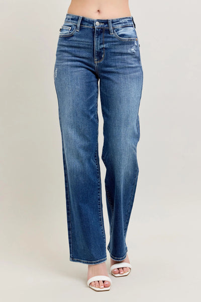 Judy Blue 90'S Baby Straight Leg Jeans - Sizes 0-24W-Authentically Radd Women's Online Boutique in Endwell, New York