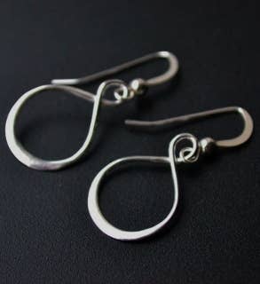 Eternity Earrings in Sterling Silver-Accessories-Authentically Radd Women's Online Boutique in Endwell, New York