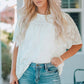 Round Neck Puff Sleeve Blouse-Tops-Authentically Radd Women's Online Boutique in Endwell, New York