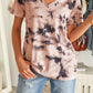 Tie-Dye V-Neck Tee Shirt-Tops-Authentically Radd Women's Online Boutique in Endwell, New York