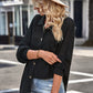 Waffle-knit Collared Neck Dropped Shoulder Shirt-Tops-Authentically Radd Women's Online Boutique in Endwell, New York