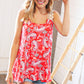 Coral Paisley Scallop Crochet Strap Tank Top-Authentically Radd Women's Online Boutique in Endwell, New York