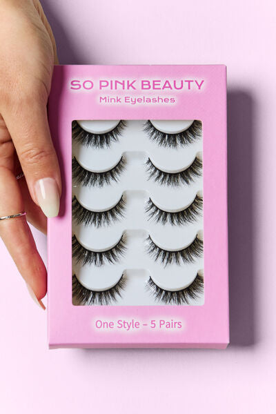 SO PINK BEAUTY Mink Eyelashes 5 Pairs-Authentically Radd Women's Online Boutique in Endwell, New York