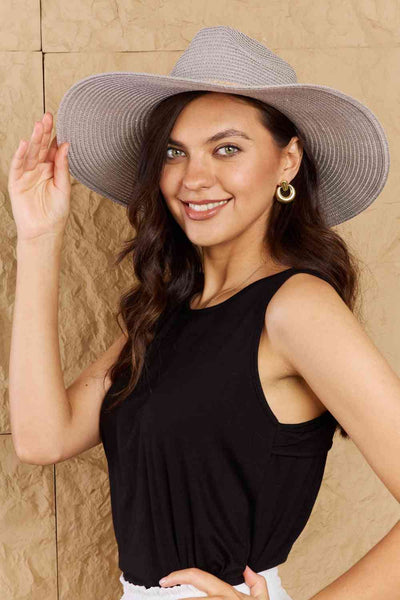 Fame Keep Me Close Straw Braided Rope Strap Fedora Hat-Authentically Radd Women's Online Boutique in Endwell, New York