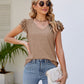 Smocked Flutter Sleeve V-Neck Top-Authentically Radd Women's Online Boutique in Endwell, New York