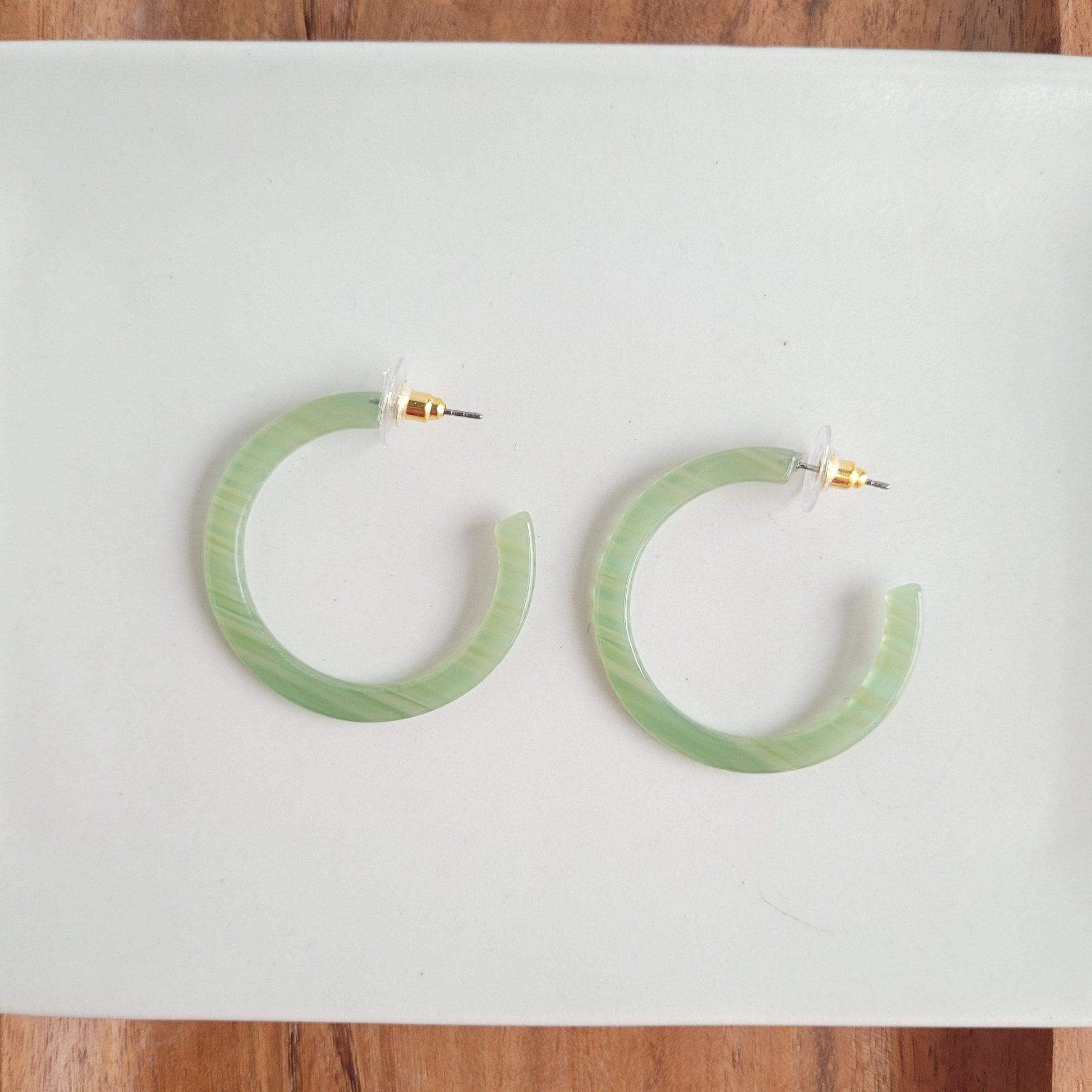 Camy Hoops - Sage-Earrings-Authentically Radd Women's Online Boutique in Endwell, New York