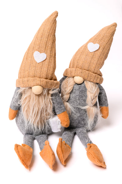Coffee Lover Gnomes Set of 2 in Beige-Womens-Authentically Radd Women's Online Boutique in Endwell, New York