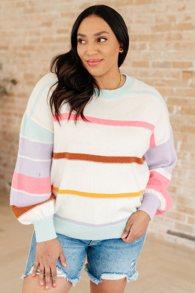 Flawless Features Striped Sweater-Tops-Authentically Radd Women's Online Boutique in Endwell, New York