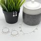 Small Hoop w/ Circle Dangle Earrings - Silver-Earrings-Authentically Radd Women's Online Boutique in Endwell, New York
