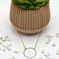Gold Open Circle Necklace-Accessories-Authentically Radd Women's Online Boutique in Endwell, New York
